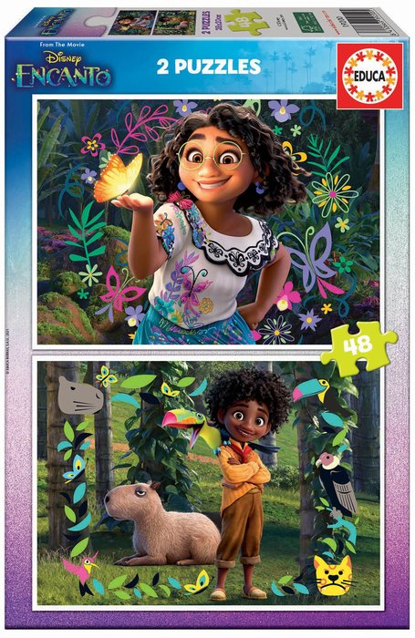 2 Puzzles de 48 Piezas Encanto Disney Educa Borras