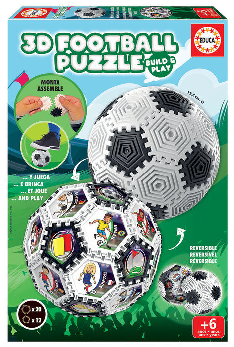 PUZZLE EDUCA 3D FUTBOL | EDUCA-BORRAS | 1 UNIDAD | 8412668192102 Imagen principal del producto