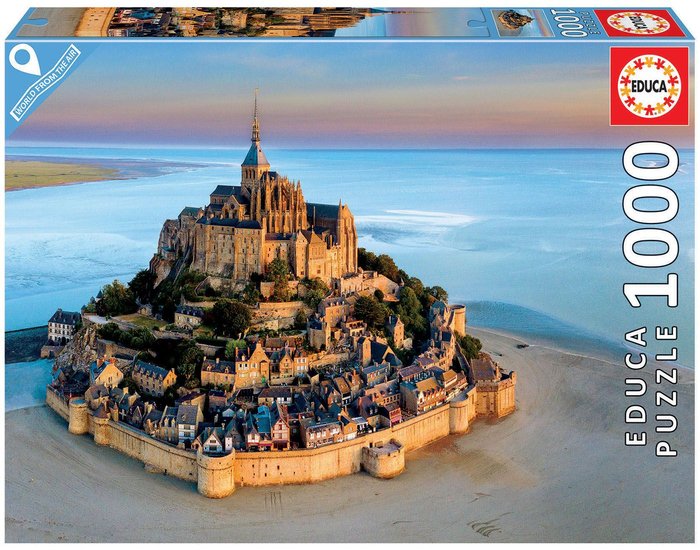 PUZZLE EDUCA 1000 PIEZAS MONT SAINT MICHEL DESDE EL AIRE | EDUCA-BORRAS | 1 UNIDAD | 8412668192621 Imagen principal del producto