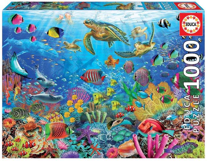 Puzzle Tortugas en el Paraíso 1000 Piezas EDUCA BORRAS