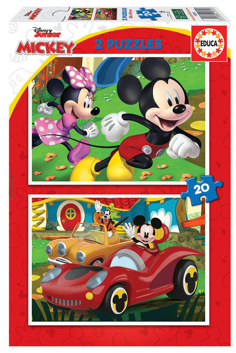 PUZZLE EDUCA 2X20 MICKEY MOUSE FUN HOUSE | EDUCA-BORRAS | 1 UNIDAD | 8412668193116 Imagen principal del producto