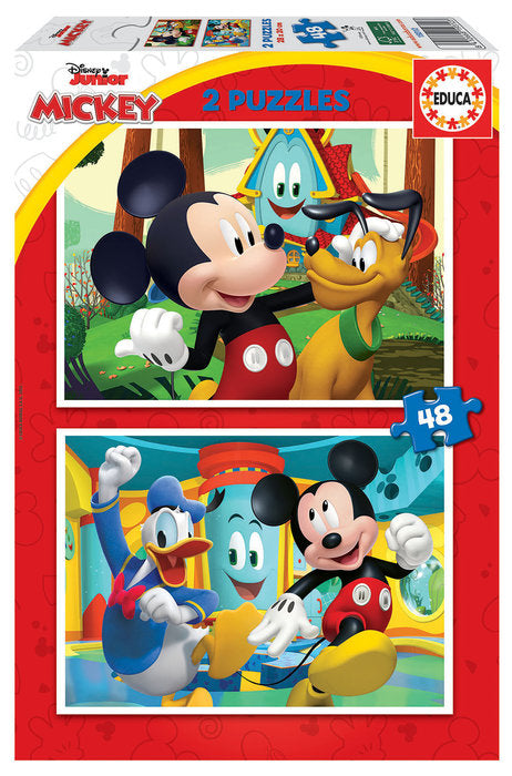 PUZZLE EDUCA 2X48 MICKEY MOUSE FUN HOUSE | EDUCA-BORRAS | 1 UNIDAD | 8412668193123 Imagen principal del producto
