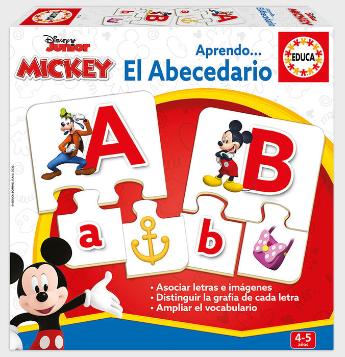 JUEGO EDUCA EL ABECEDARIO MICKEY AND FRIENDS | EDUCA-BORRAS | 1 UNIDAD | 8412668193284