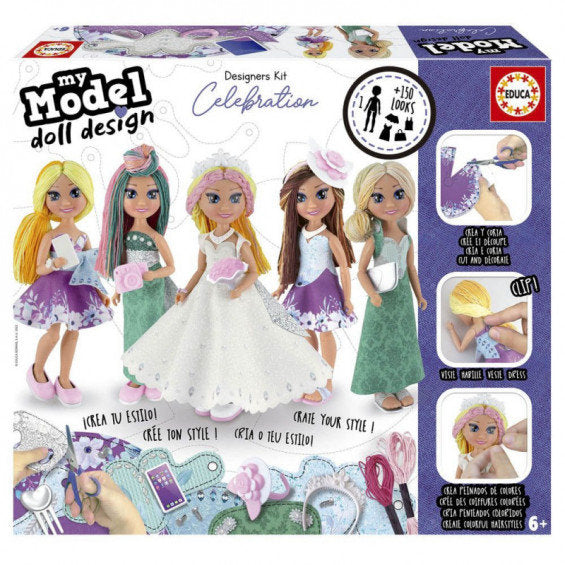 My Model Doll Design Celebration Educa Borras Juego de Mesa