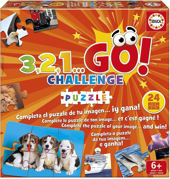 Juego de mesa 3 2 1 Go Challenge Puzzle Educa Borras