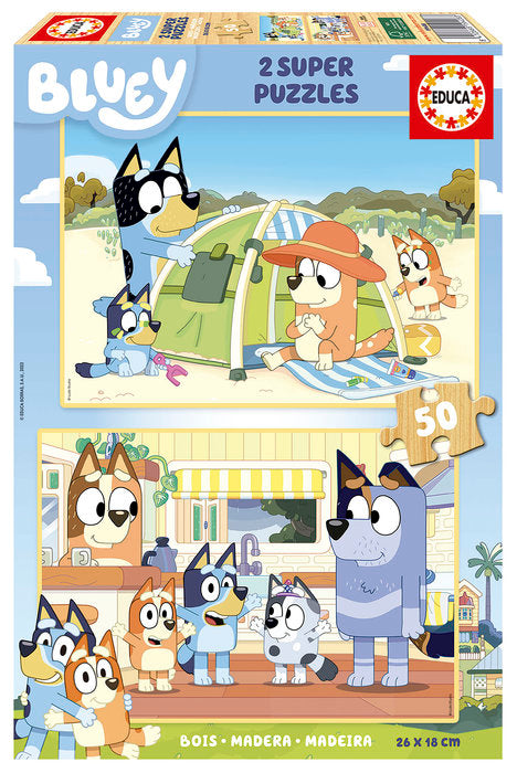 PUZZLE 2X50 BLUEY | EDUCA-BORRAS | 1 UNIDAD | 8412668194083