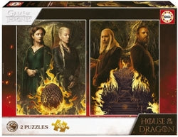 Puzzle 2x500 Piezas Casa del Dragon Educa Borras