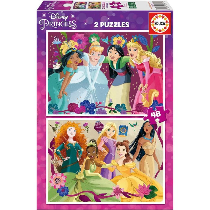 PUZZLE 2X48 DISNEY PRINCESS | EDUCA-BORRAS | 1 UNIDAD | 8412668196759 Imagen principal del producto
