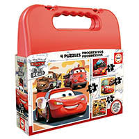 Maleta Progresivos Cars 12 14 20 25 Piezas EDUCA BORRAS