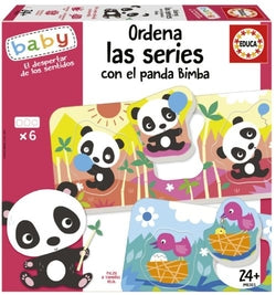 Ordena las Series con el Panda Bimba EDUCA BORRAS juego de mesa