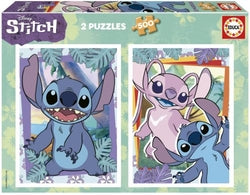 Puzzle 2x500 Piezas Stitch Educa Borras para niños
