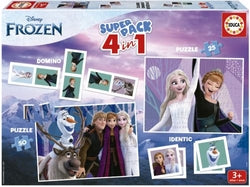 Pack 4 en 1 Frozen 2 Educa Borras juegos de mesa