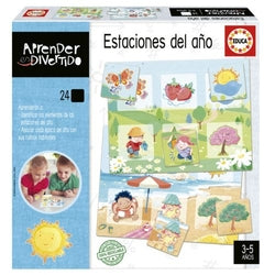 Juego de mesa educativo EDUCA BORRAS Las Estaciones aprender divertido