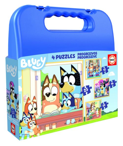 Maleta Puzzles Progresivos Bluey EDUCA BORRAS