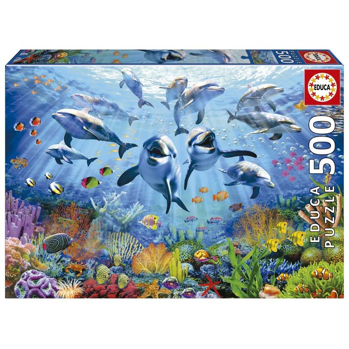 PUZZLE FIESTA BAJO EL MAR 500 PIEZAS | EDUCA-BORRAS | 1 UNIDAD | 8412668199019 Imagen principal del producto