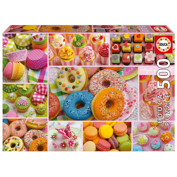 Puzzle 500 Piezas Collage de Dulces EDUCA BORRAS