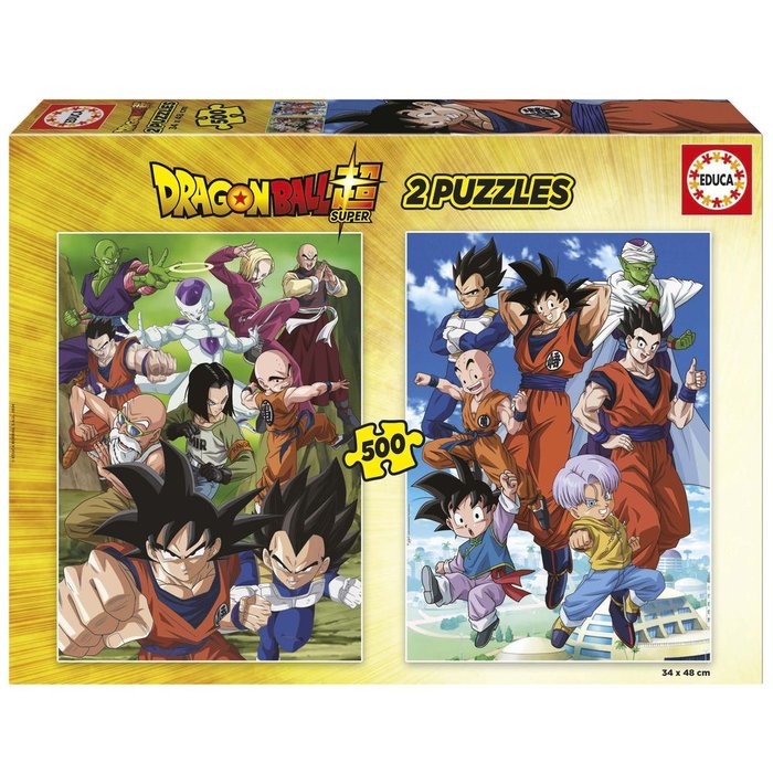 PUZZLE DRAGON BALL 2X500 PIEZAS | EDUCA-BORRAS | 1 UNIDAD | 8412668199156 Imagen principal del producto