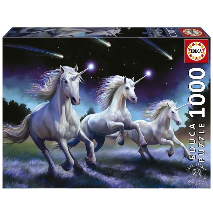 Puzzle 1000 Piezas Unicornios Anne Stokes EDUCA Borras