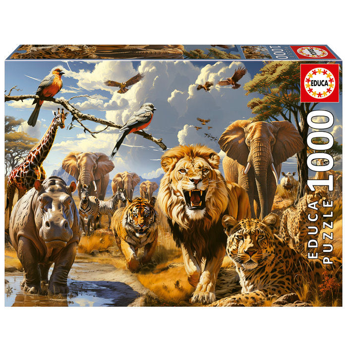 Puzzle 1000 Piezas Animales Salvajes EDUCA BORRAS