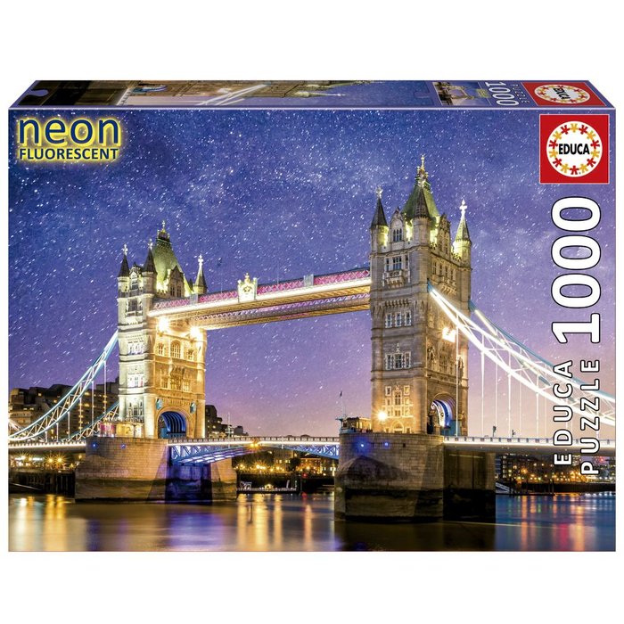Puzzle 1000 Piezas Tower Bridge Efecto Neon EDUCA Borras