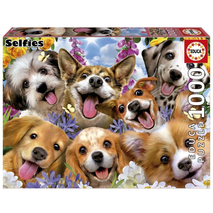 Puzzle 1000 Piezas Selfie de Perritos Educa Borras