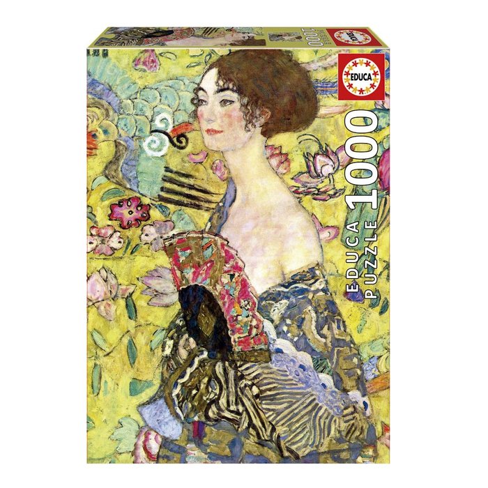 PUZZLE DAMA CON ABANICO, KLIMT 1000 PIEZAS | EDUCA-BORRAS | 1 UNIDAD | 8412668199323 Imagen principal del producto