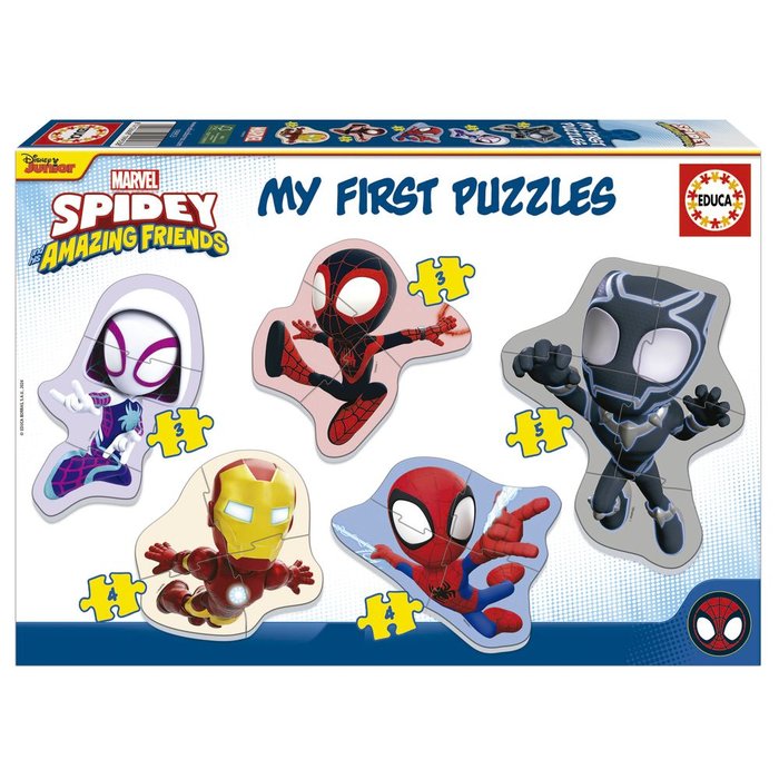 My First Puzzle Spidey 3-3-4-4-5 Piezas EDUCA BORRAS