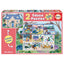 Puzzle 2x100 Piezas Casa Inside Outside Educa Borras