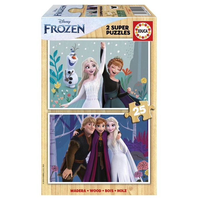 Puzzle Frozen 2x25 Piezas EDUCA-BORRAS