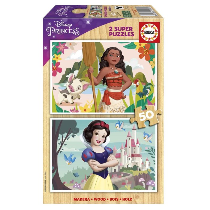 Puzzle 2x50 Piezas Disney Princess EDUCA Borras