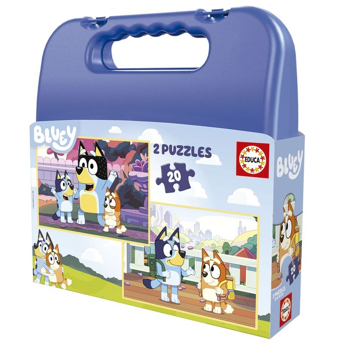 PUZZLE MALETA BLUEY 2X20 PIEZAS | EDUCA-BORRAS | 1 UNIDAD | 8412668199668 Imagen principal del producto