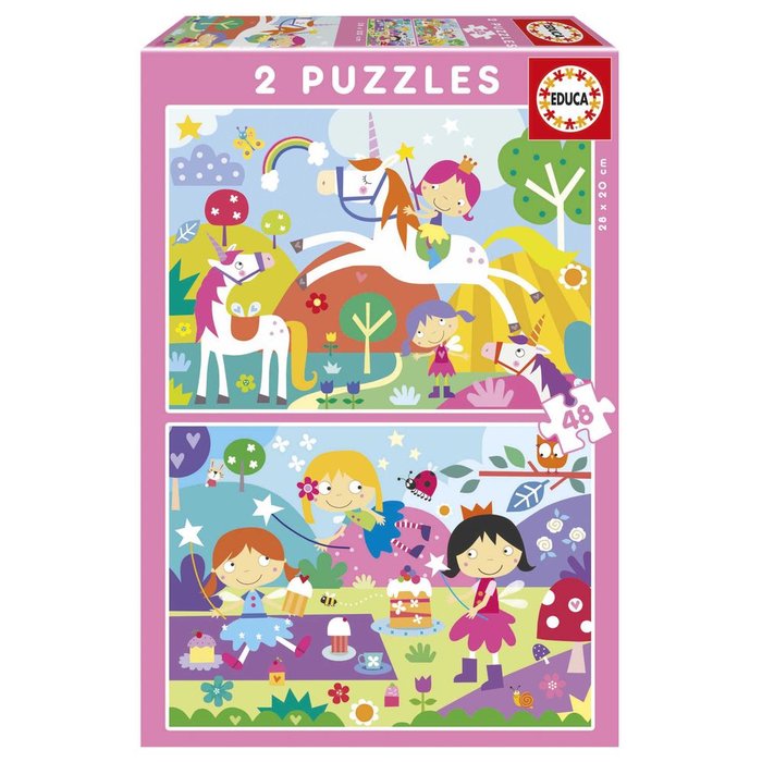 PUZZLE MUNDO DE FANTASIA 2X48 PIEZAS | EDUCA-BORRAS | 1 UNIDAD | 8412668199934