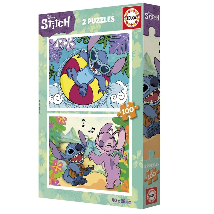 PUZZLE DISNEY STITCH 2X100 PIEZAS | EDUCA-BORRAS | 1 UNIDAD | 8412668199989 Imagen principal del producto