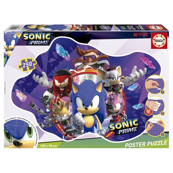 Puzzle 250 Piezas Sonic Prime Poster EDUCA BORRAS