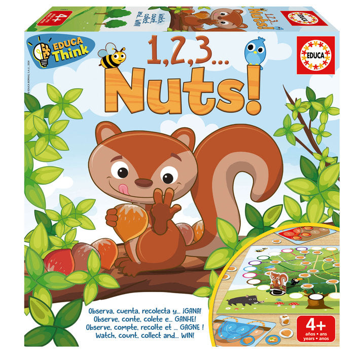 1 2 3 Nuts EDUCA Borras Juego Educativo
