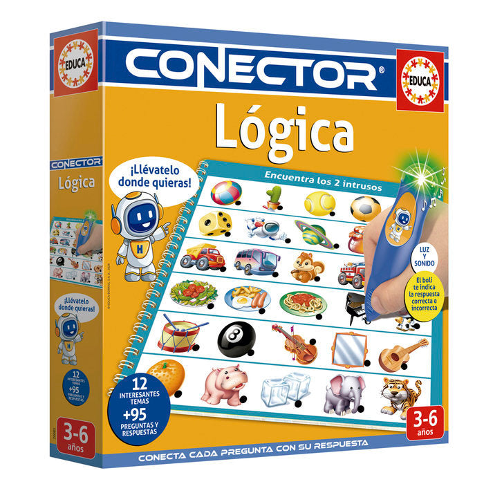 Conector Lógica Educa Borras Pack 12 unidades