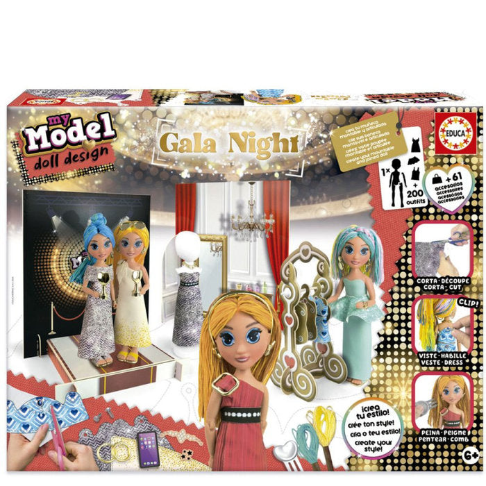 Noche de Gala My Model Doll Design EDUCA BORRAS Juego Educativo
