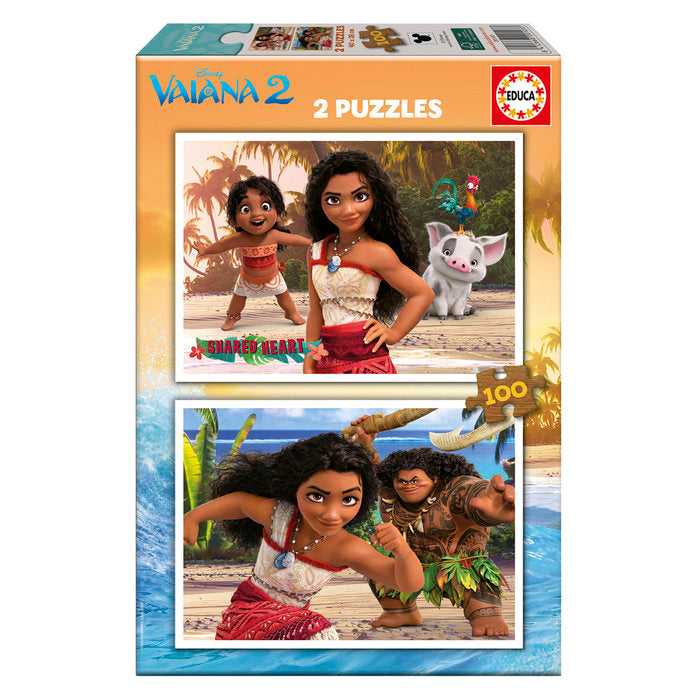 PUZZLE 2X100 PIEZAS VAIANA 2 | EDUCA-BORRAS | 1 UNIDAD | 8412668201033 Imagen principal del producto