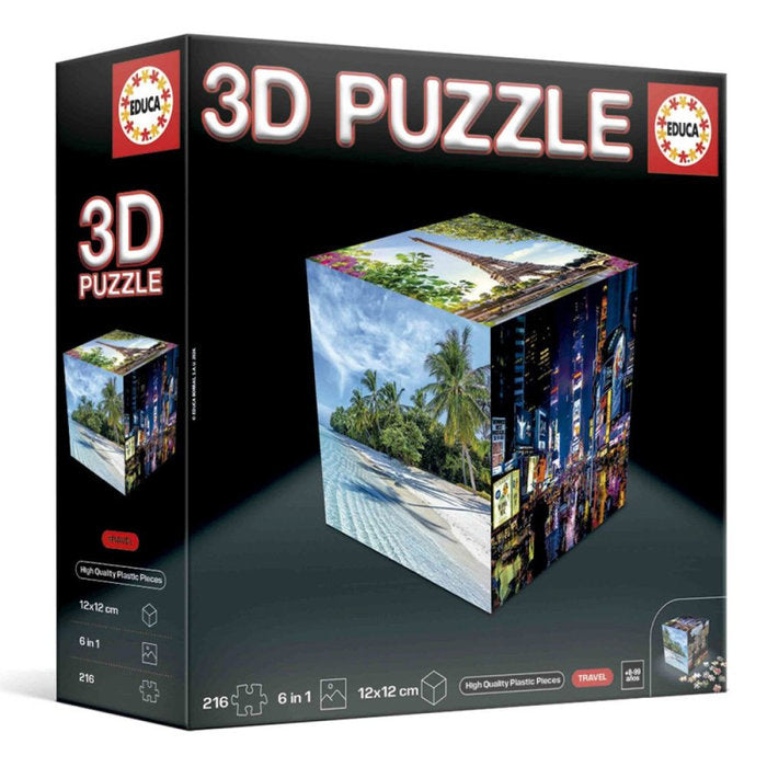 Puzzle 3D Cube Viajes Educa Borras