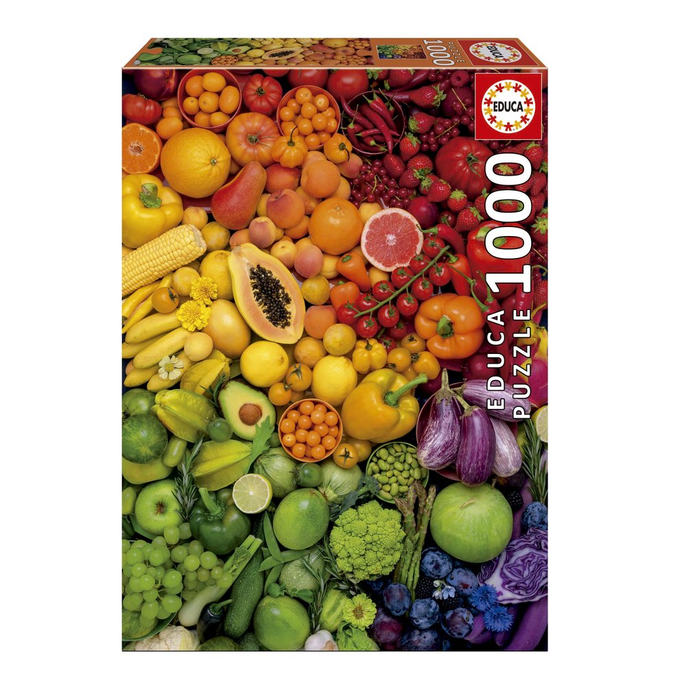 PUZZLE 1000 PIEZAS VITAMINAS COLORIDAS | EDUCA-BORRAS | 1 UNIDAD | 8412668201781