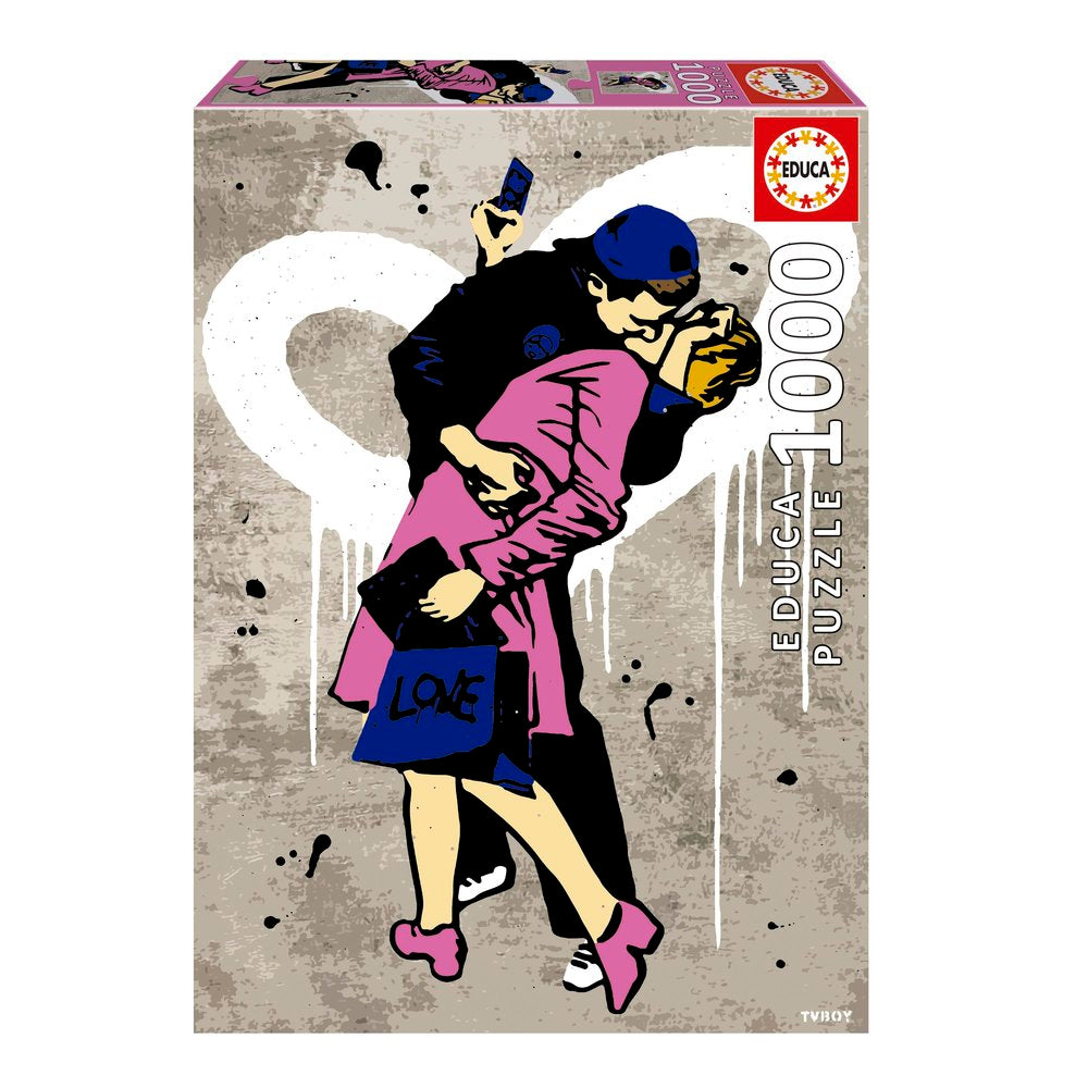 Puzzle 1000 Piezas El Beso TV Boy EDUCA-BORRAS Imagen principal del producto