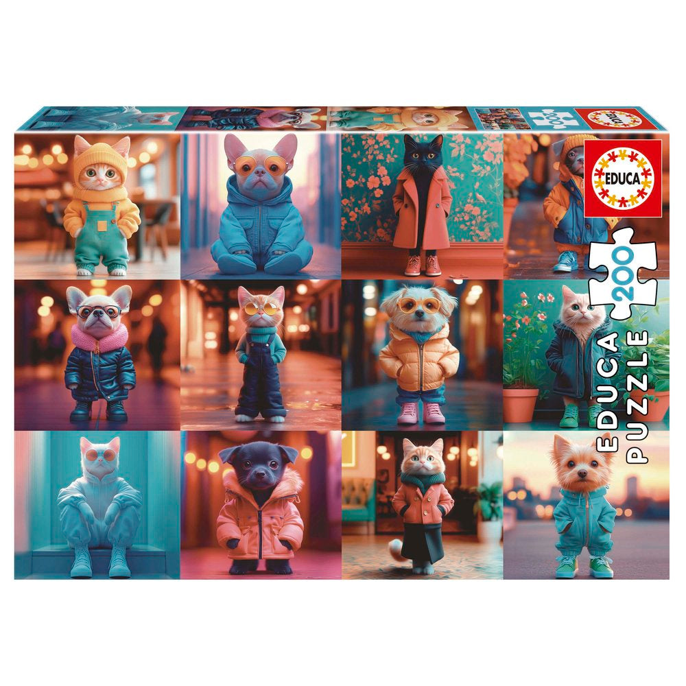 Puzzle 200 Piezas Animales de Moda Educa Borras