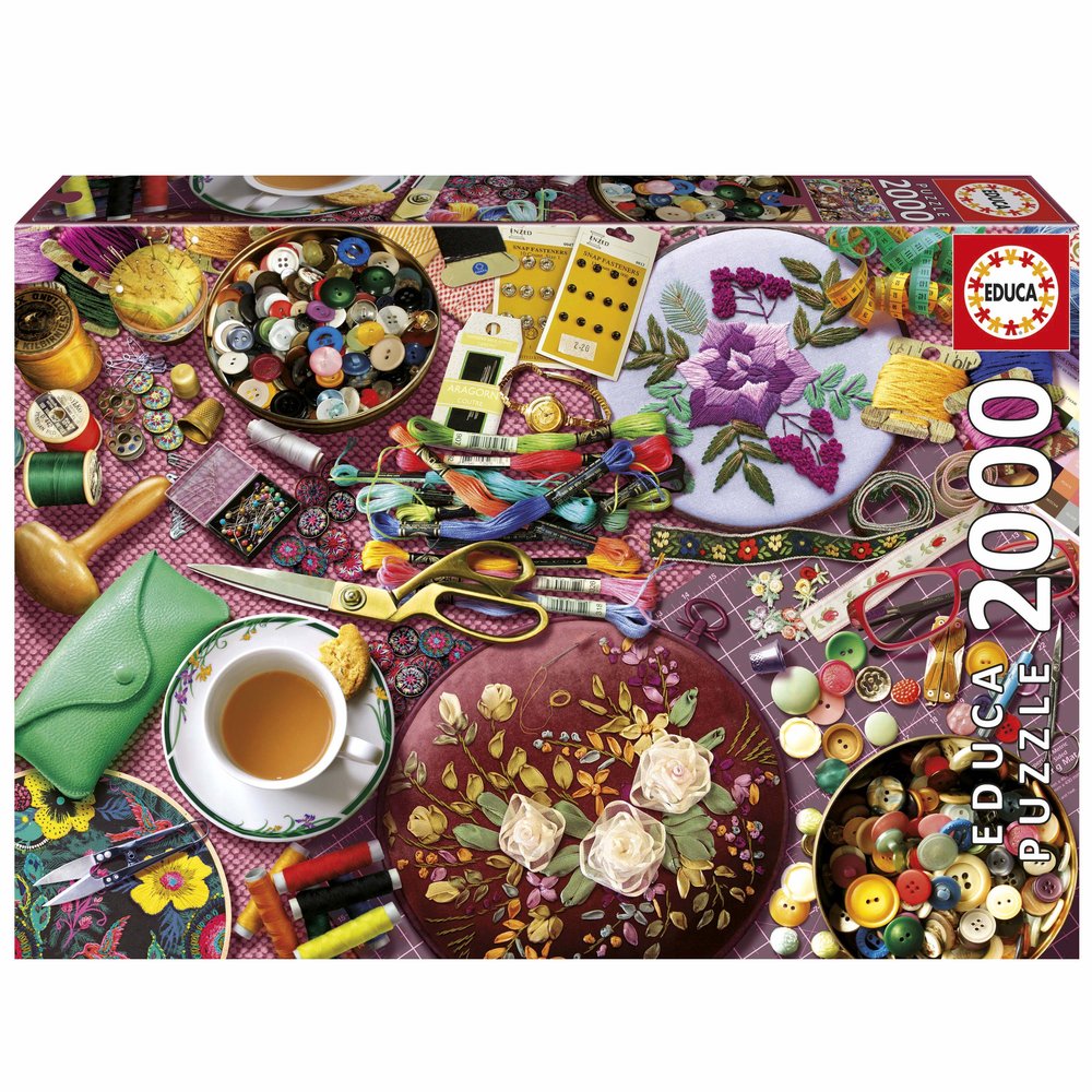 Puzzle 2000 Piezas La Mesa de Costura EDUCA Borras