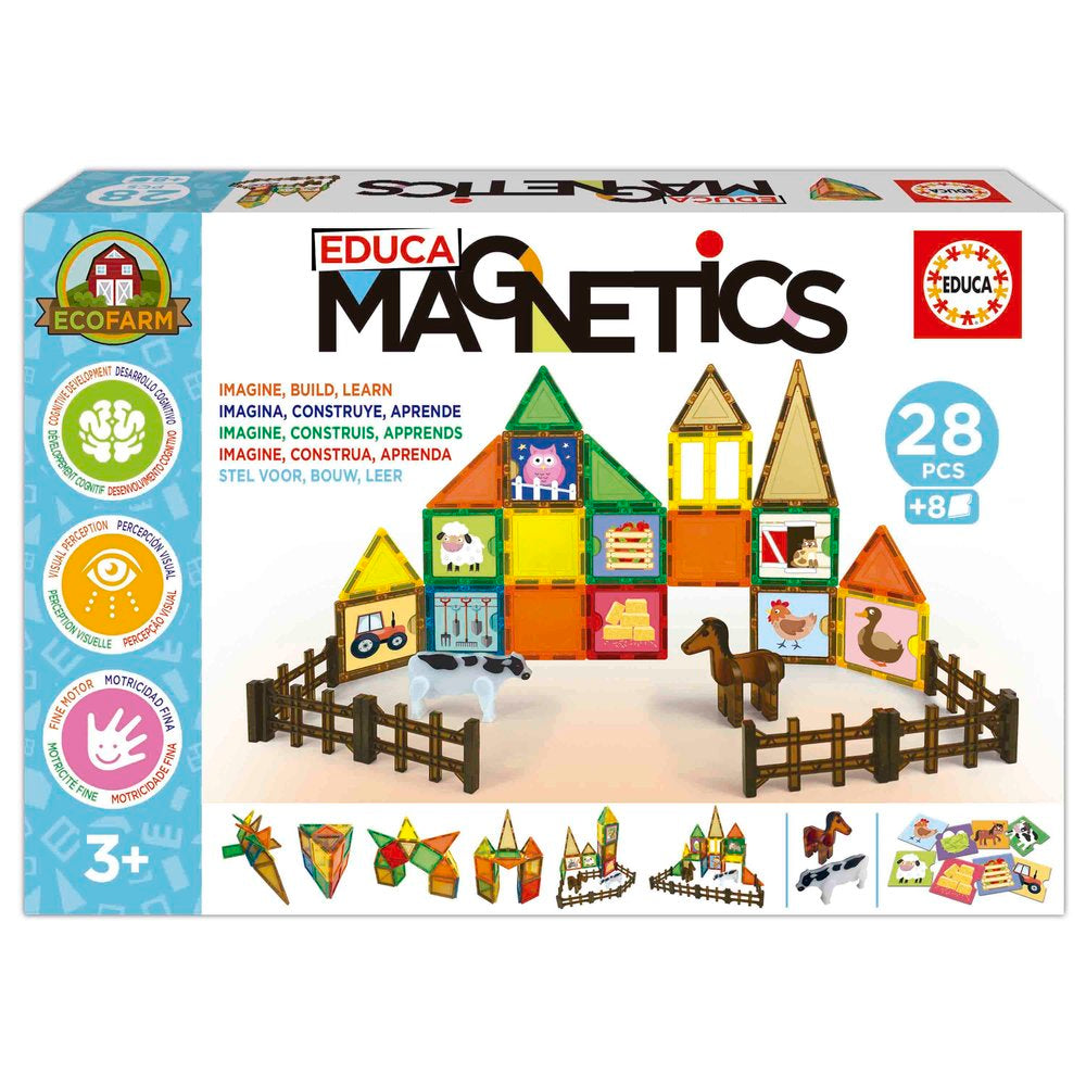 Juego Educa Magnetics Ecofarm 28 Pcs Marca Educa-Borras