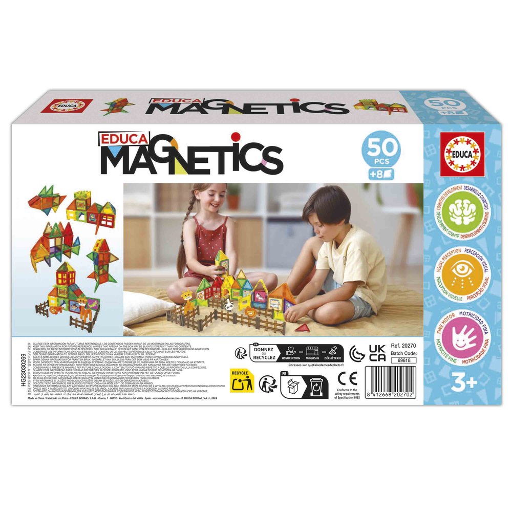 Juego Educa Magnetics Park Zoo 50 piezas