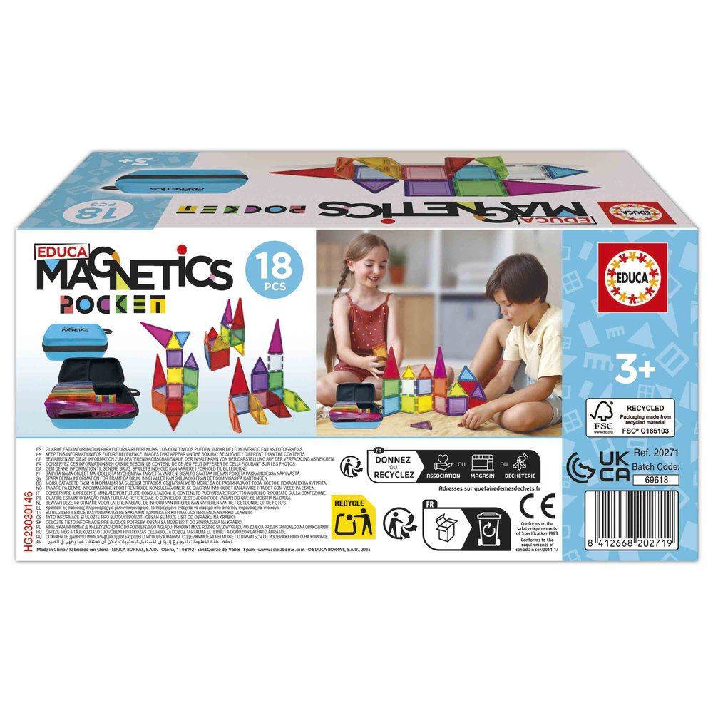 Juego Educa Magnetics Pocket 18 pcs