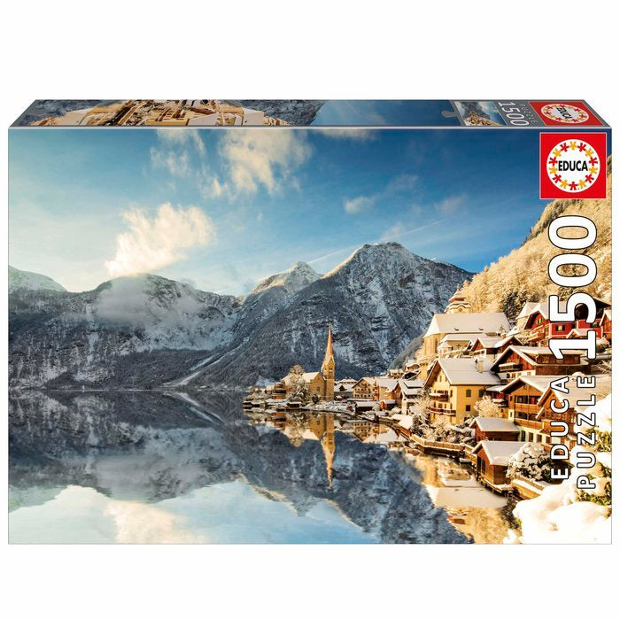 Puzzle 1500 Piezas Invierno en Hallstatt EDUCA BORRAS