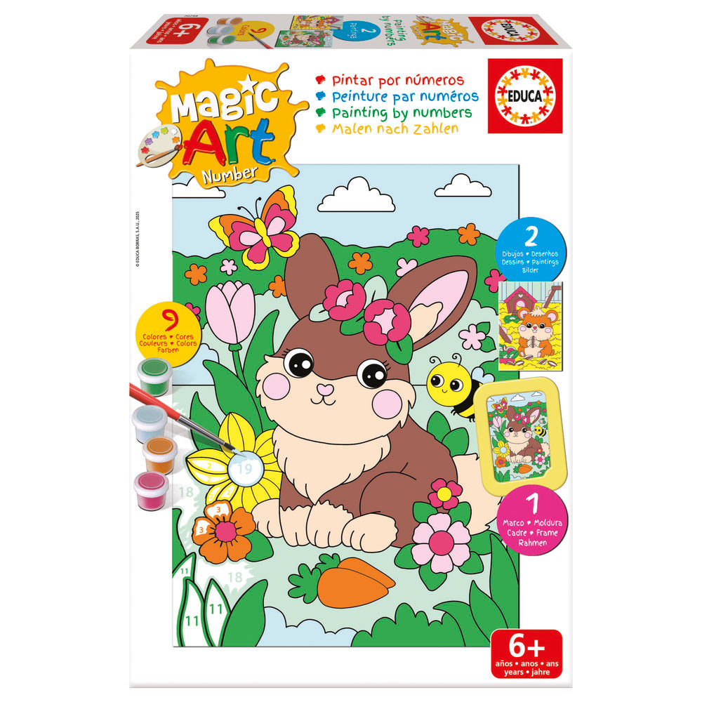 Magic Art Number Art +6 Mascotas Educa Borras