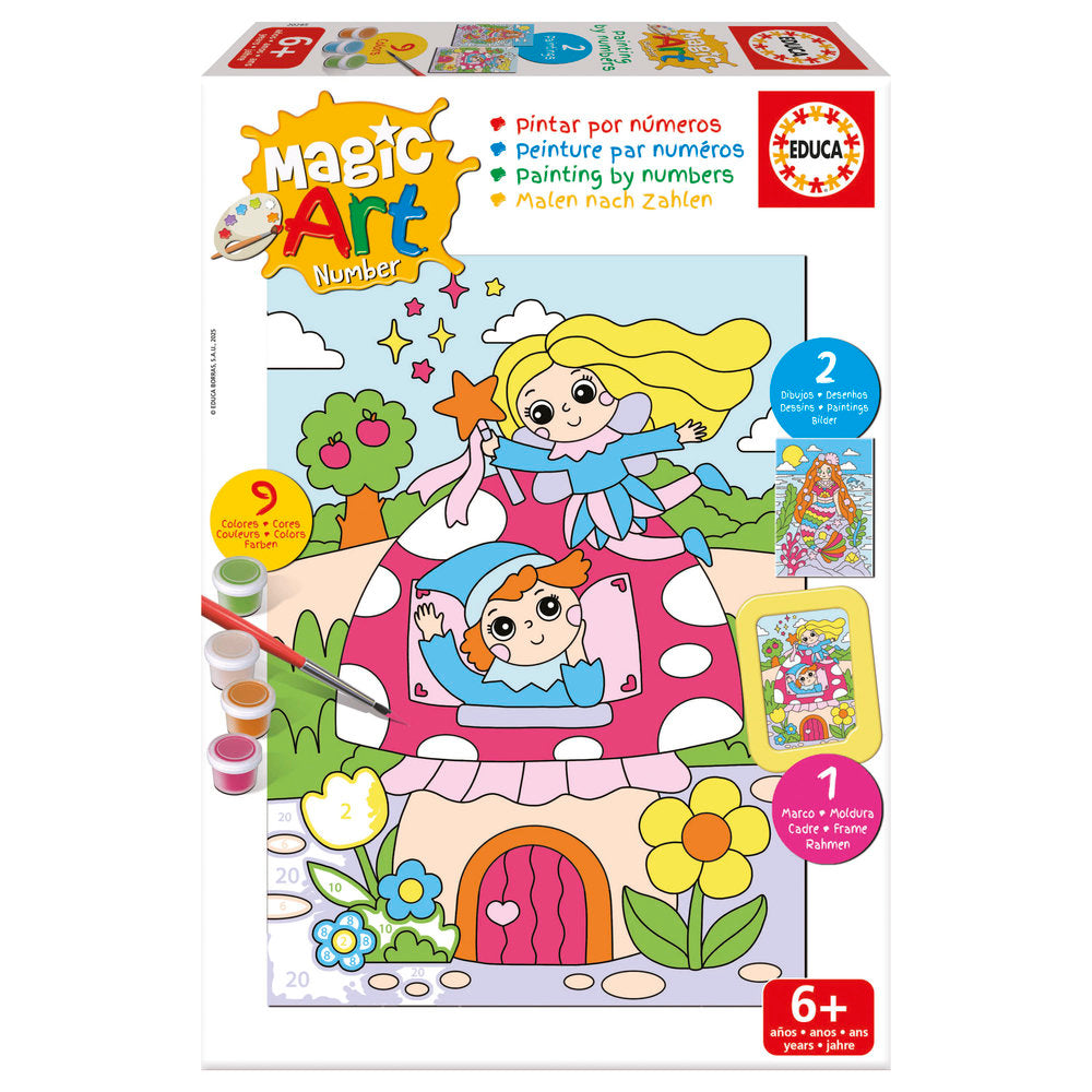 Magic Art Number - Fantasy +6 EDUCA-BORRAS