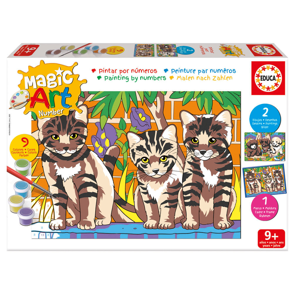 Magic Art Number Gatos y Perros Plus 9 Educa-Borras Imagen principal del producto
